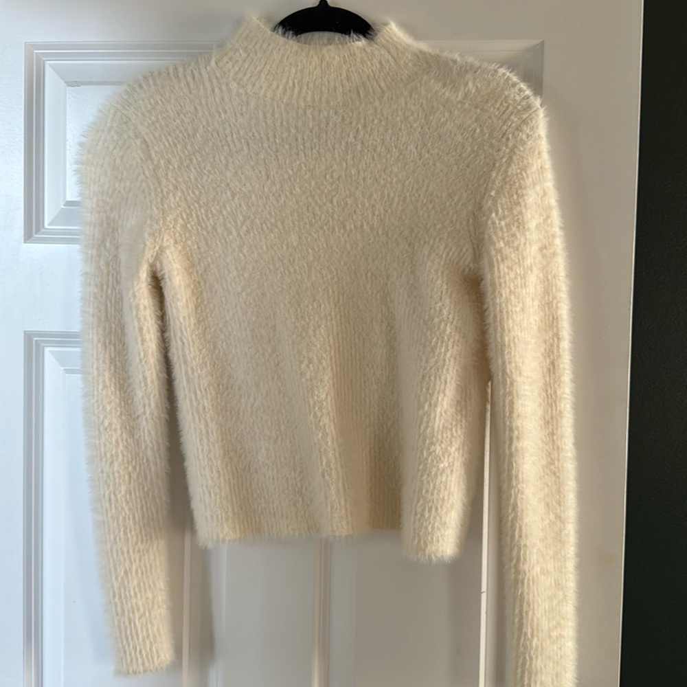 Eyelash banana republic mockneck sweater